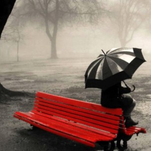 lonely-girl-sitting-on-bench-summer-rain-facebook-timeline-cover,1366x768,66998