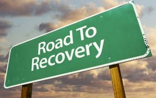 roadtorecovery - green sign