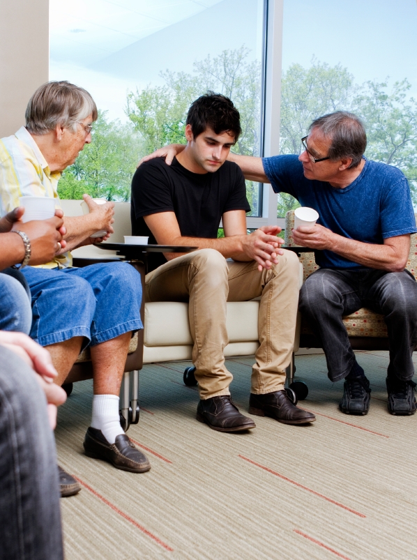 Family Recovery: Recovery Contracts, Recovery Contracts, contracts - support group young man with older men