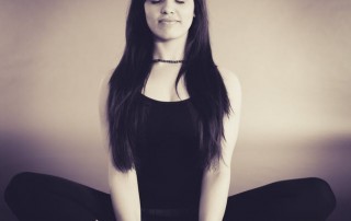 Meditation in Recovery, guided meditation, girl doing yoga dark hair