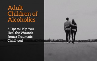 couple walking outside - black and whiteadult children of alcoholics