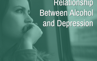 sad woman looking out train window - Understanding the relationship between alcohol and depression
