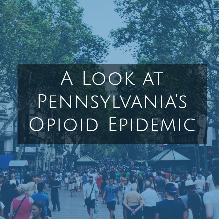 crowd of people walking outdoors - A Look at Pennsylvania's Opioid Epidemic