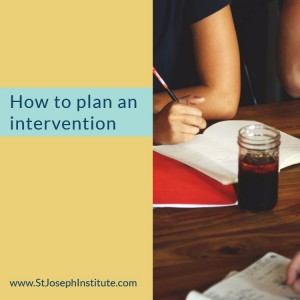 How to plan an intervention