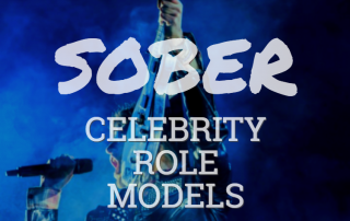 musician on stage - sober celebrity role models