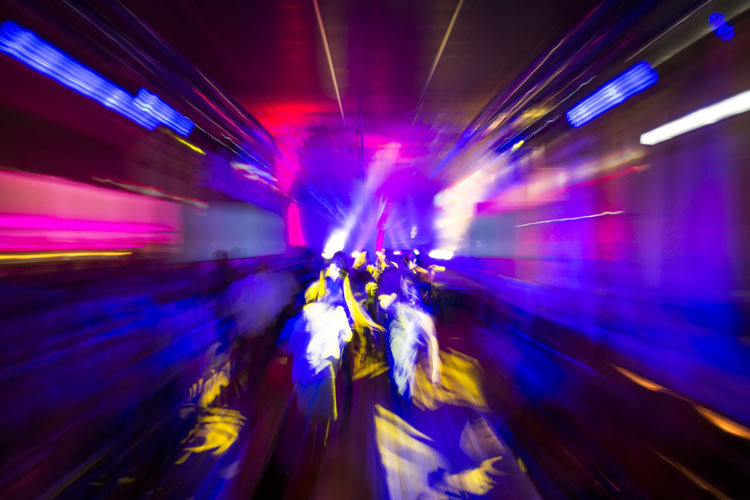 bright lights, blurred - inside of night club or rave - club drugs