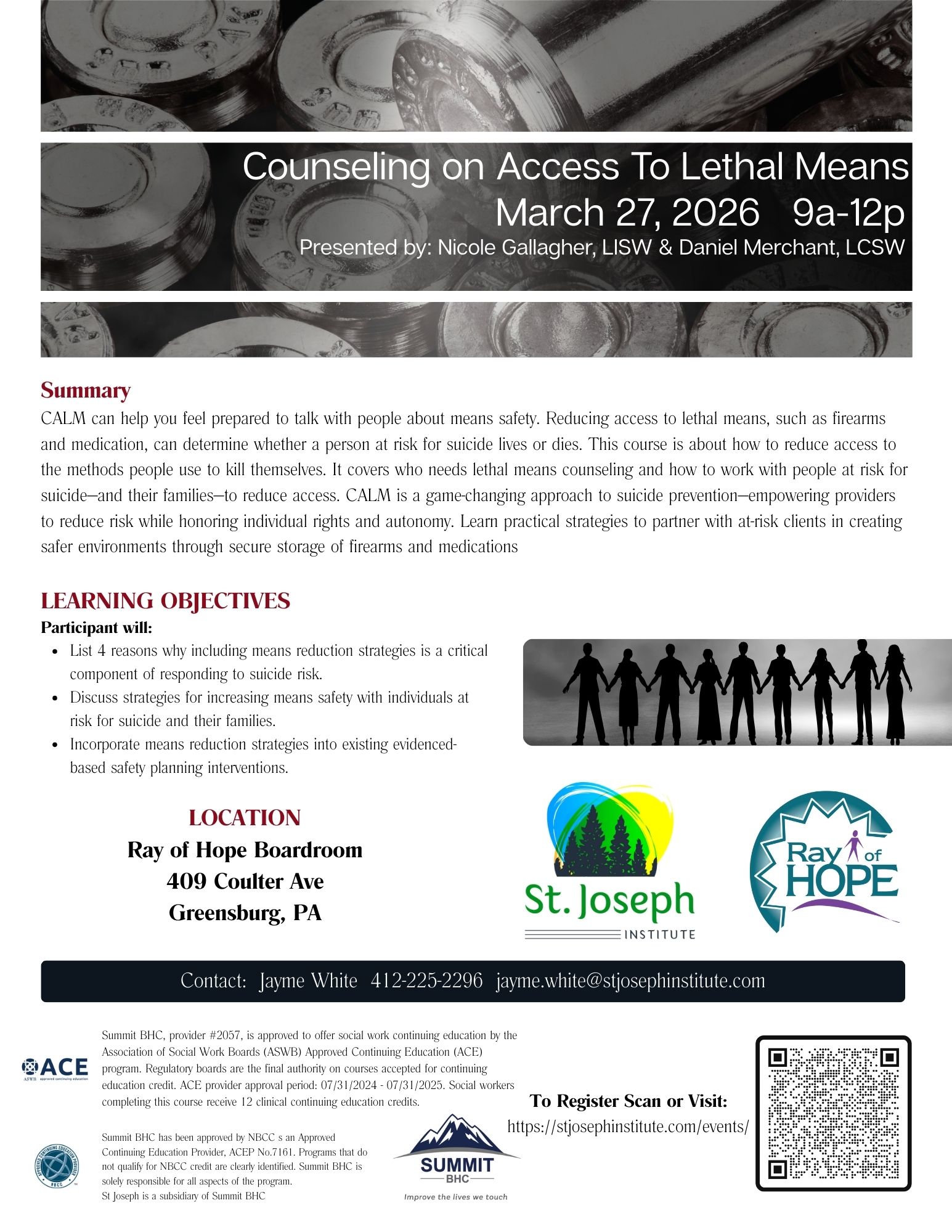 CALM - Counseling on Access to Lethal Means