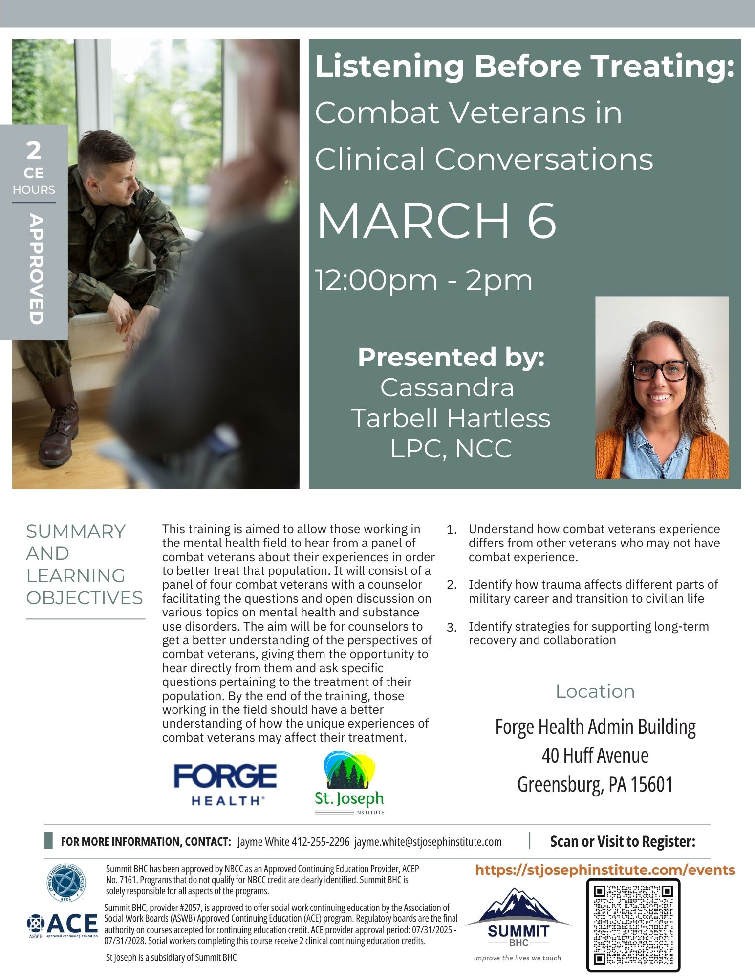 Listening Before Treating - St Joseph Institute Event